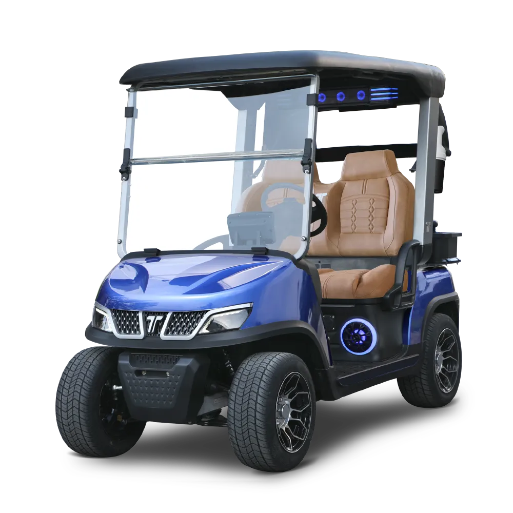 TARA Spirit Plus 2-seater fleet golf cart in Portimao Blue