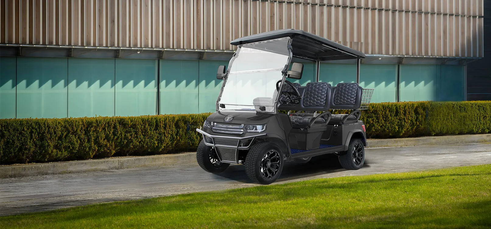 TARA fleet golf carts on the course