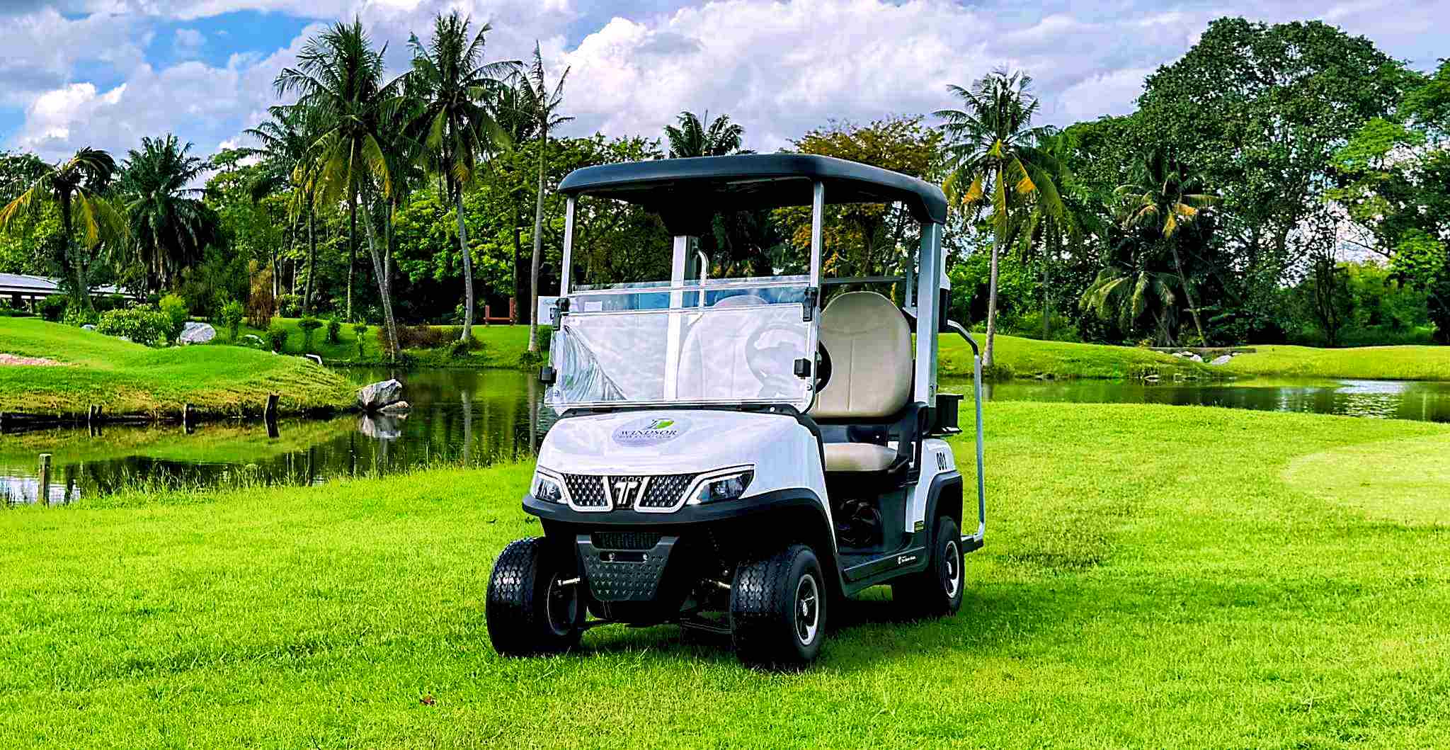 Golf Cart LED Headlights Front View