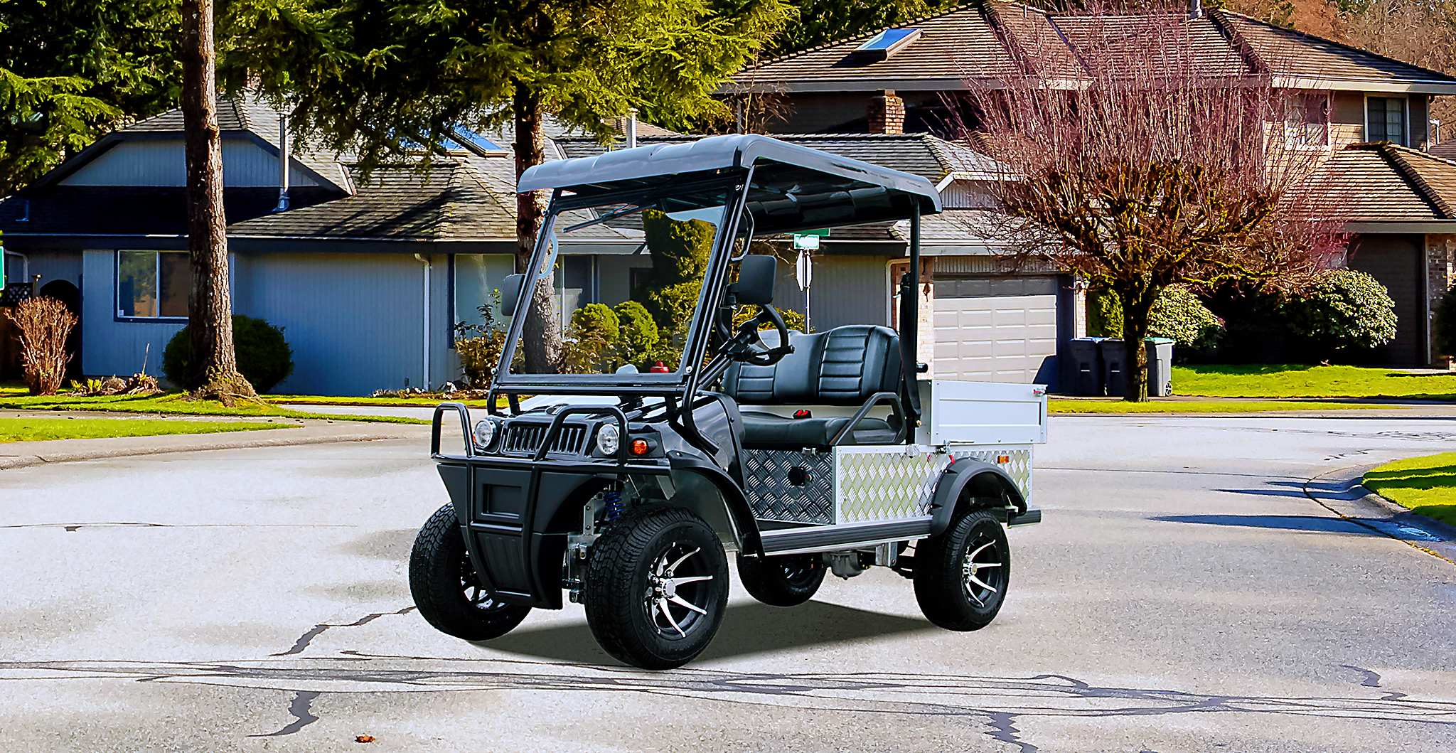 Modern Electric LSV Golf Cart by Tara