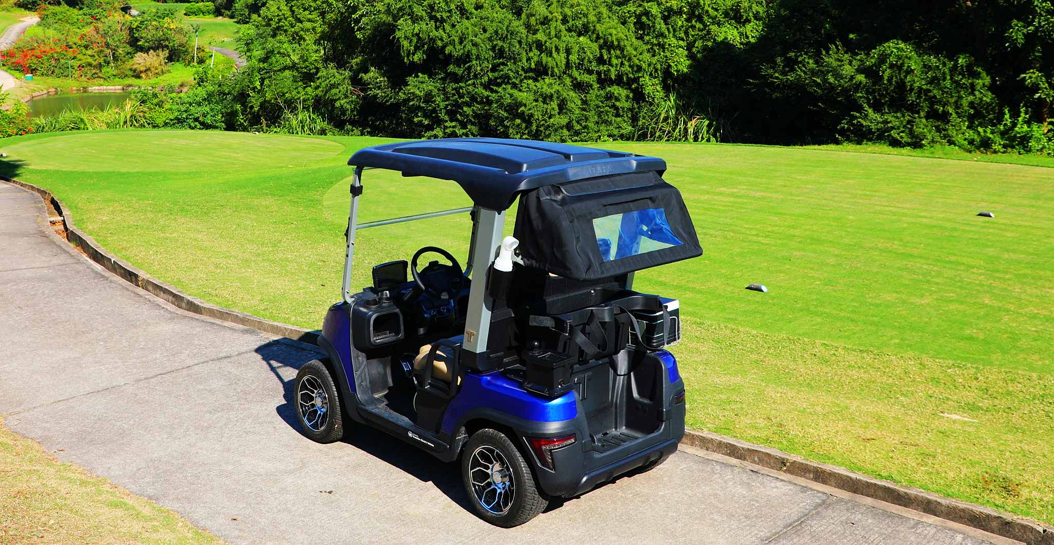 TARA NEV Golf Cart Operating on Golf Course