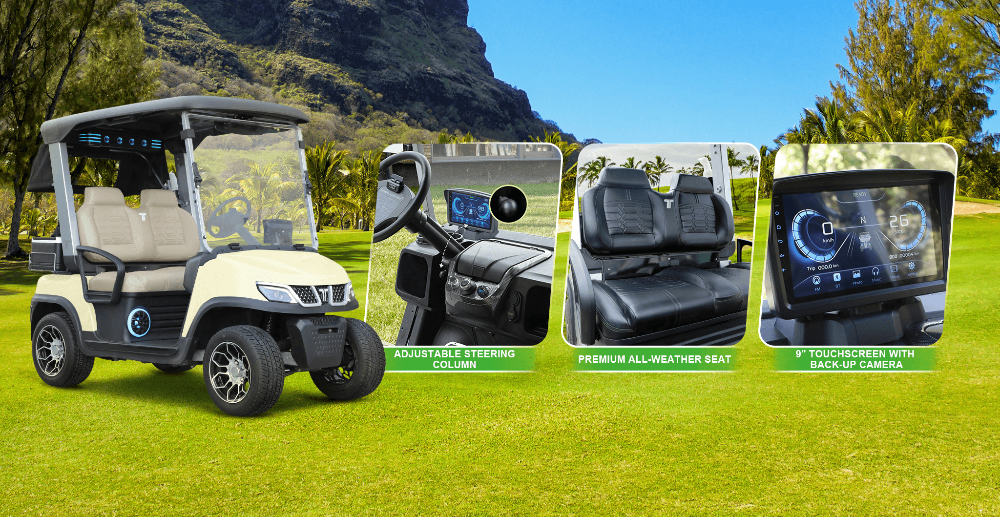 Tara Spirit Plus Golf Cart Design Details