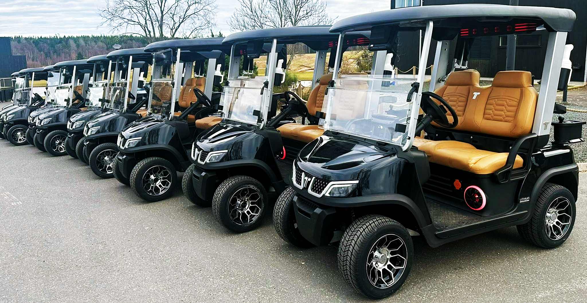 Golf Cart Fleet During Tournament Season