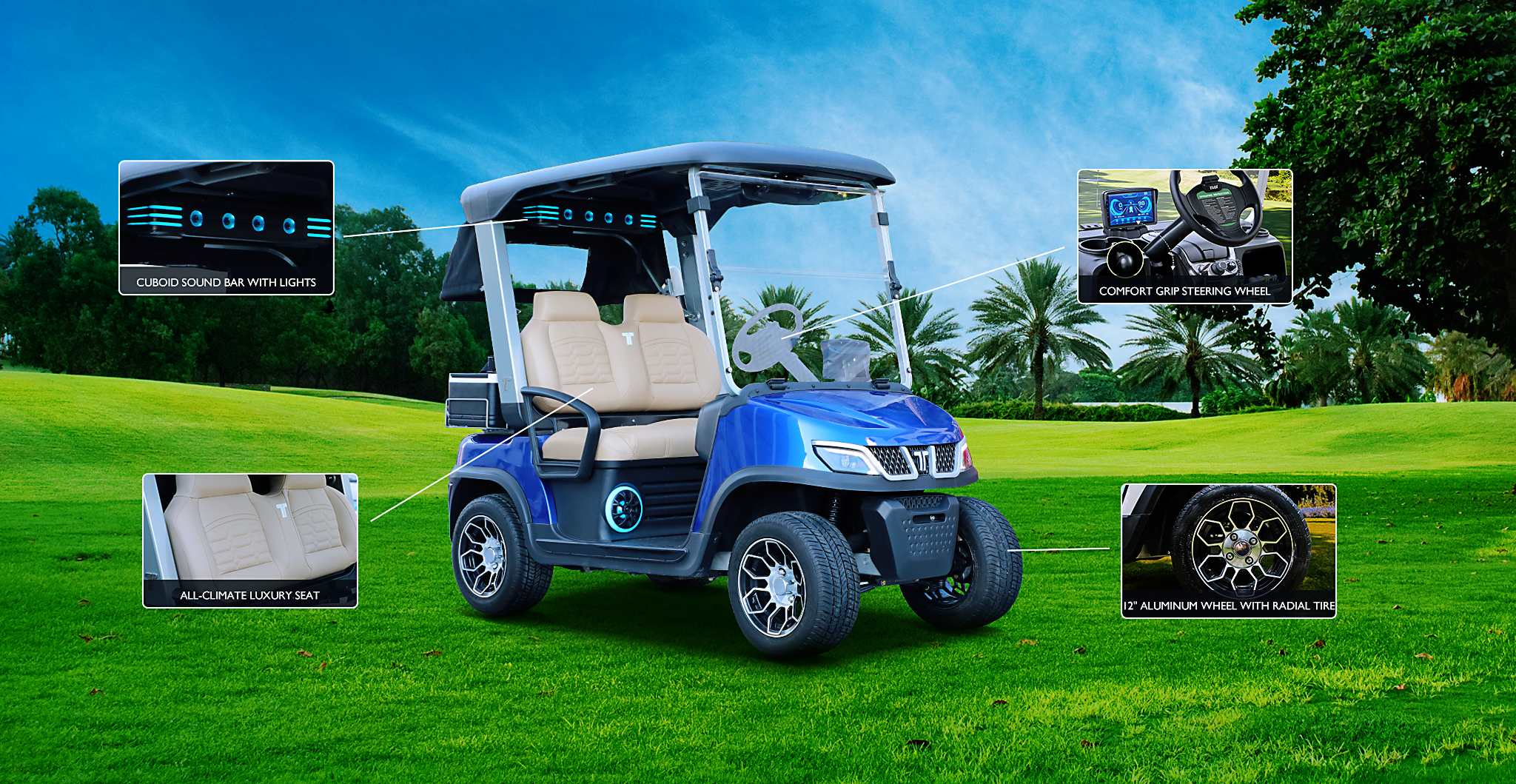 Modern Golf Cars by Tara – Electric Mobility for Every Need