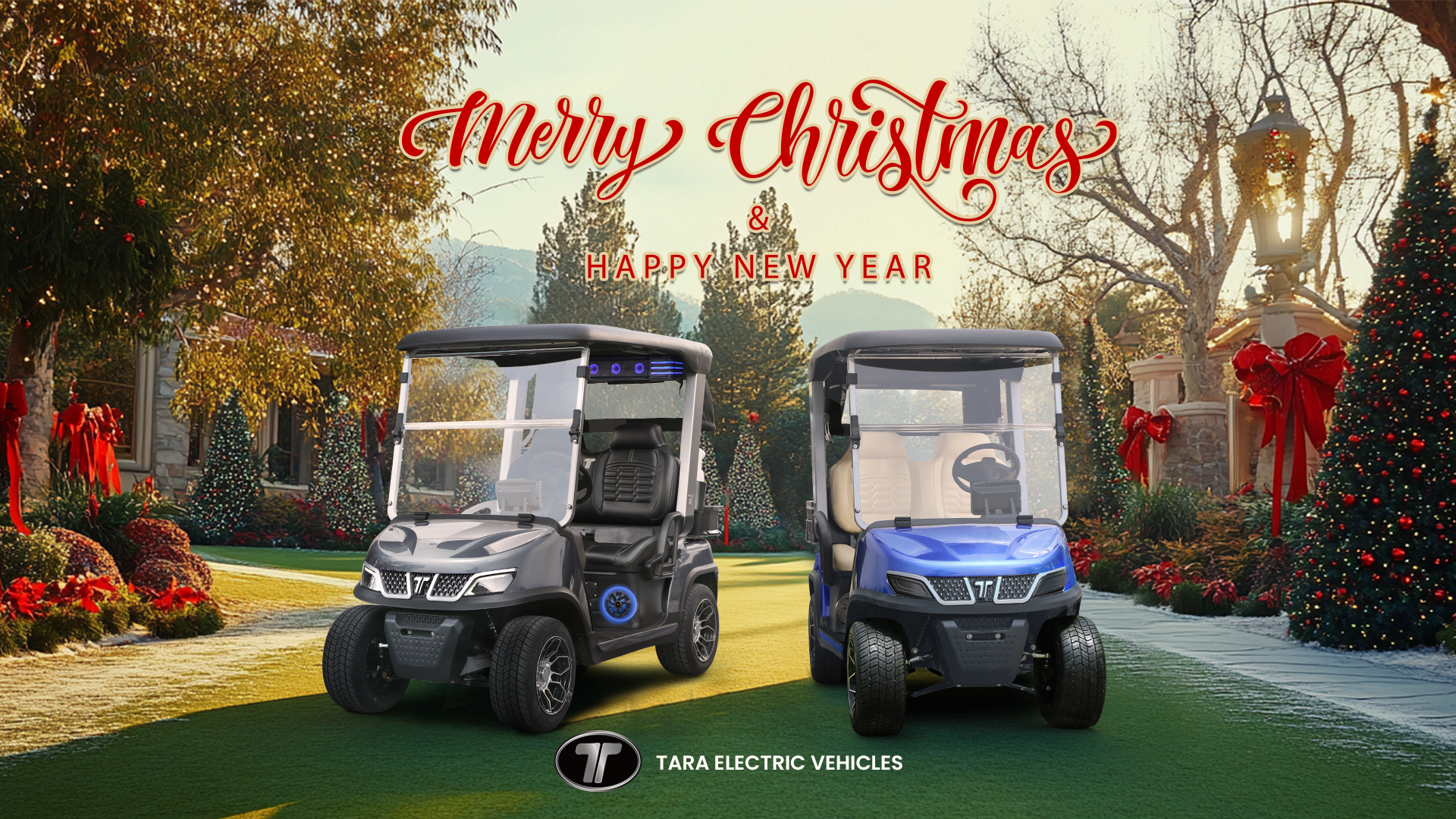 Happy Holidays from TARA Neighborhood Electric Vehicles!